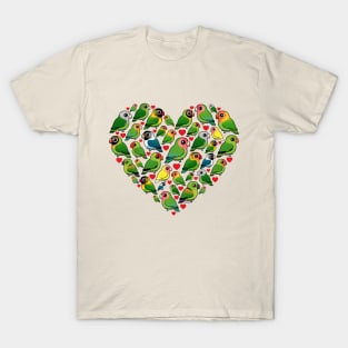 Birdorable Lovebird Heart T-Shirt